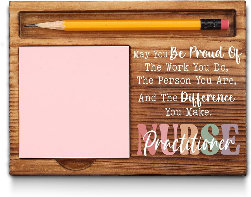 akeke Nurse Practitioner Sticky Note Holder, Nurse Practitioner Thank You Appreciation Gifts for Men, Women, Nurse Practitioner NP Office Desk Self-Stick Note Pad Holders GSH477 - Image 1